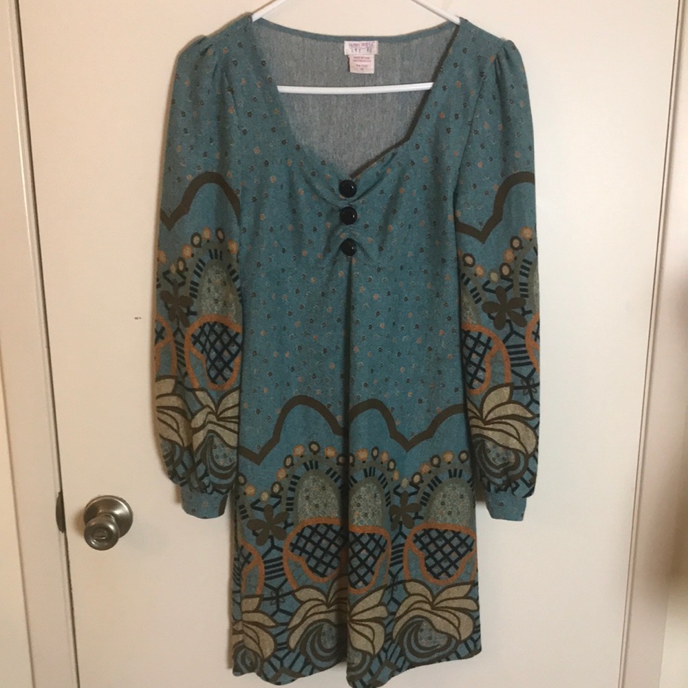 Funky People Paisley Bohemian Mini Dress Medium